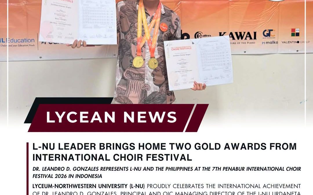 L-NU LEADER BRINGS HOME TWO GOLD AWARDS FROM INTERNATIONAL CHOIR FESTIVAL