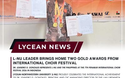 L-NU LEADER BRINGS HOME TWO GOLD AWARDS FROM INTERNATIONAL CHOIR FESTIVAL