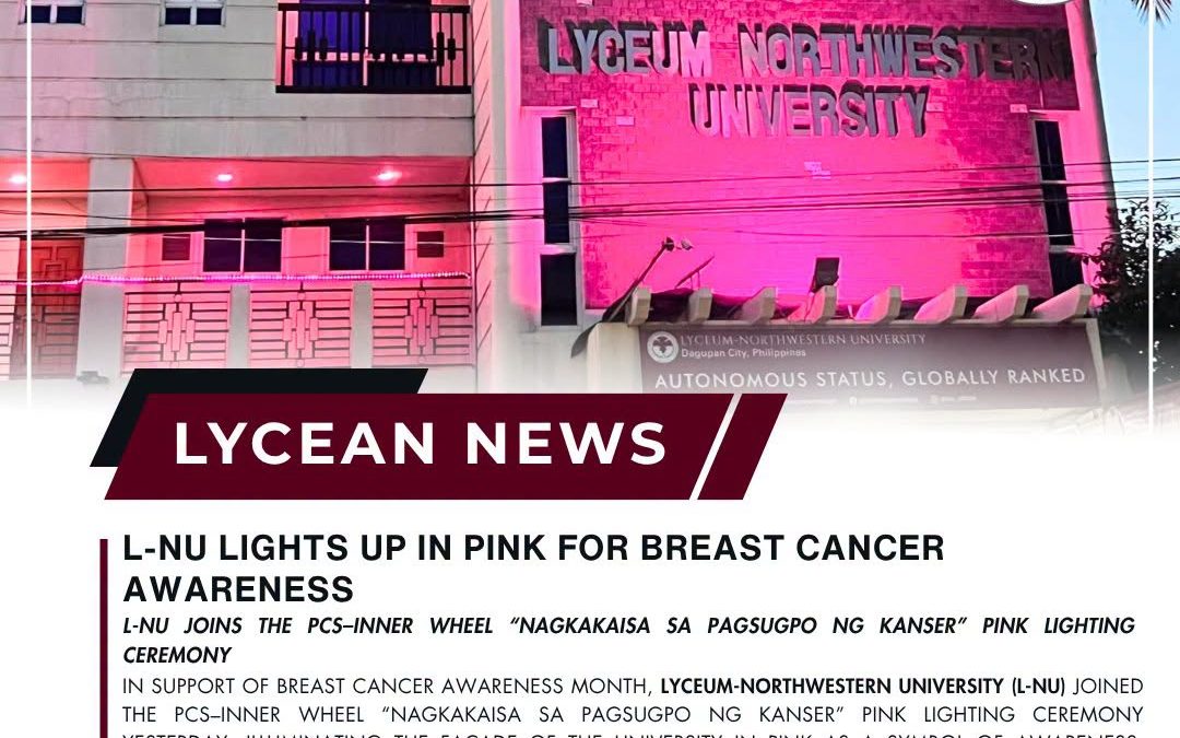 LYCEAN NEWS | L-NU LIGHTS UP IN PINK FOR BREAST CANCER AWARENESS