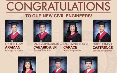 CELEBRATING OUR NEW CIVIL ENGINEERS