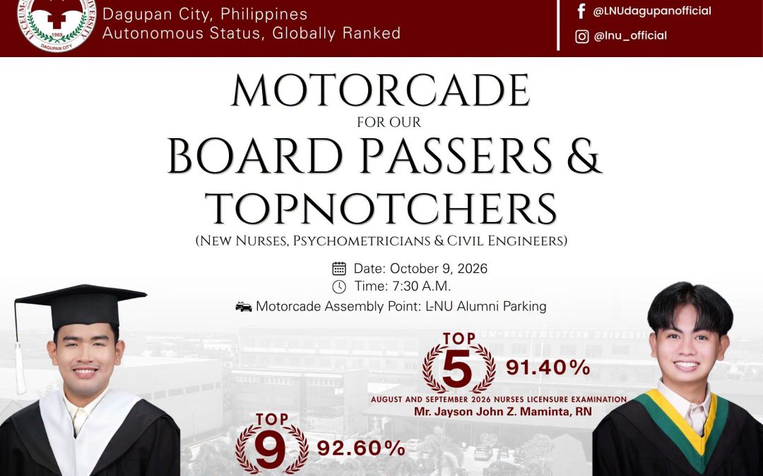 L-NU BOARD PASSERS & TOPNOTCHERS MOTORCADE