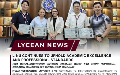 LYCEAN NEWS | L-NU CONTINUES TO UPHOLD ACADEMIC EXCELLENCE AND PROFESSIONAL STANDARDS