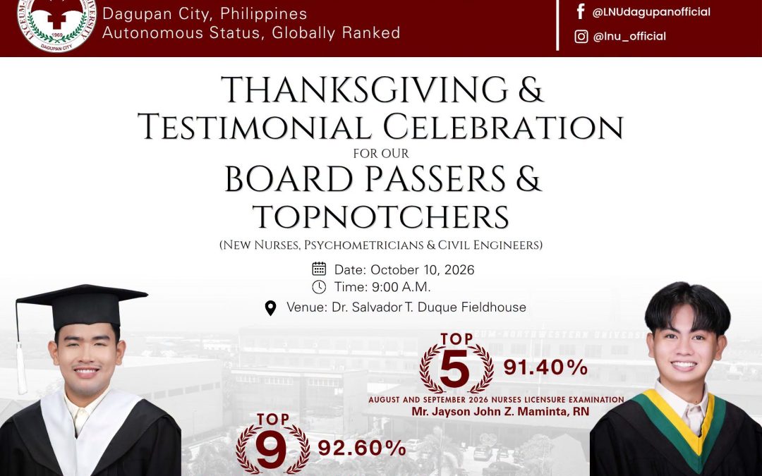 L-NU THANKSGIVING & TESTIMONIAL CELEBRATION