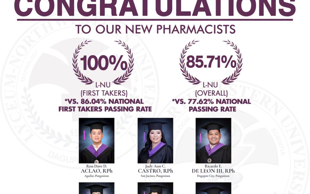 CONGRATULATIONS TO OUR NEW PHARMACISTS | October 2026ย | 6 board passers