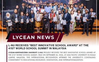 L-NU Receives โBest Innovative School Awardโ at the 41st World School Summit in Malaysia